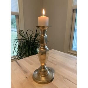 Large Vintage Brass Candle Holder